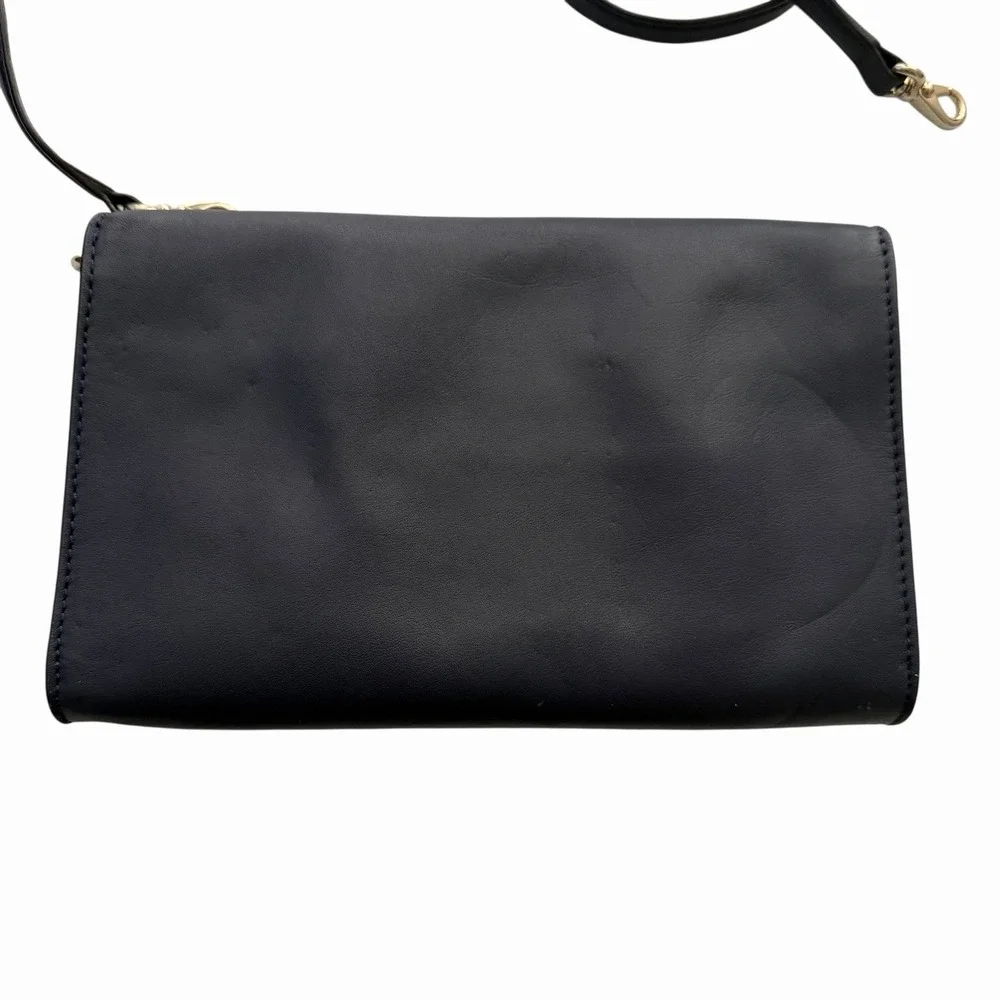 NWT‎ Kate Spade Juliana Hampton Road Crossbody Navy Pebbled Leather Purse Bag